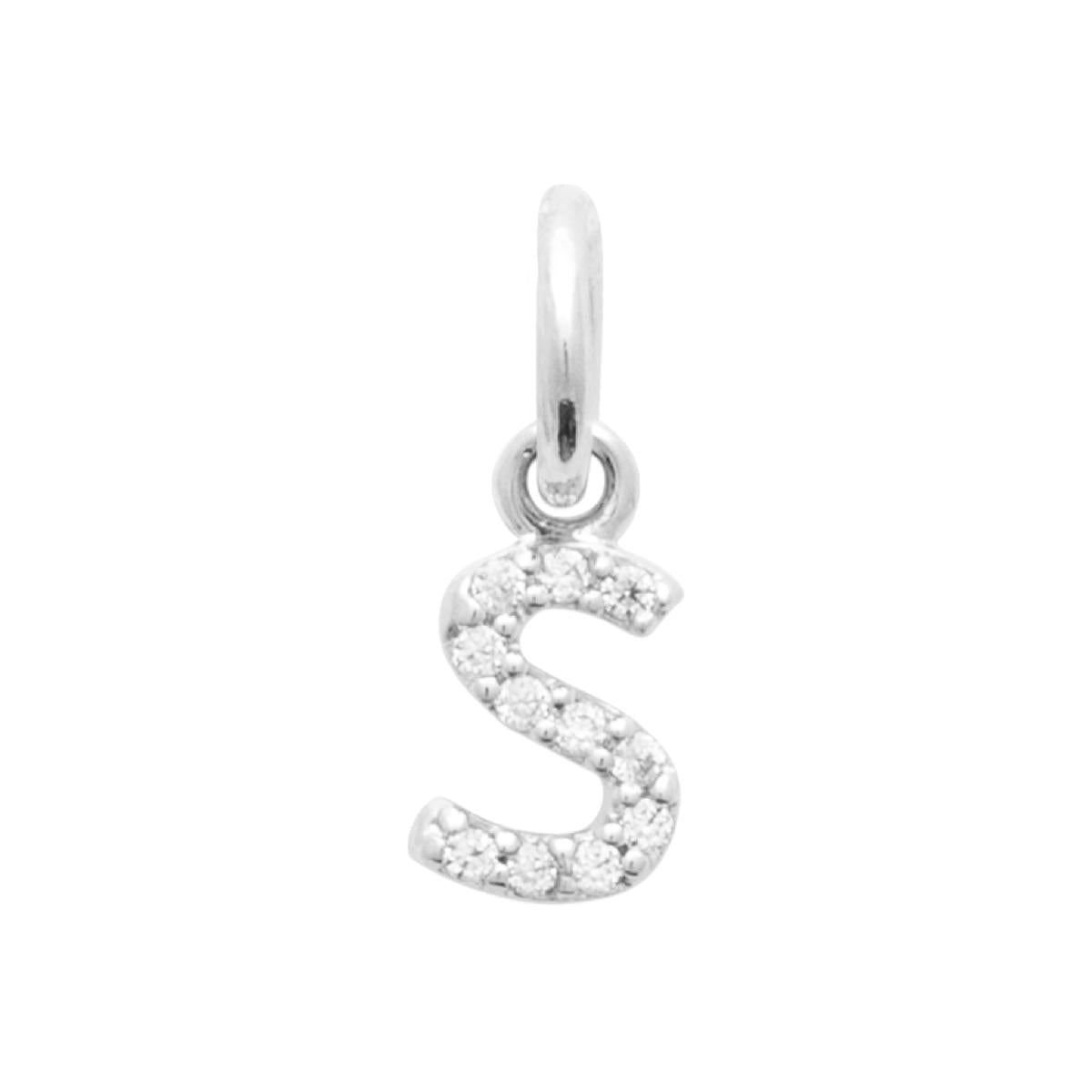Pendentifs P Blanches Compos Zirconium Argent 925 Signature Joaillerie Aloïze Collection