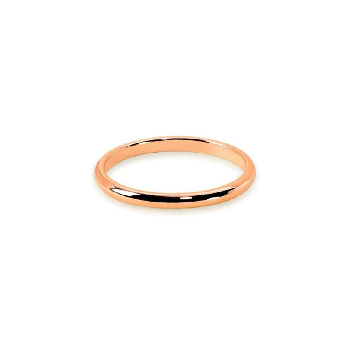 Alliances Lisses Modèle Classique Longueur Standard Tranche Plate Fine – Or 18 Carats