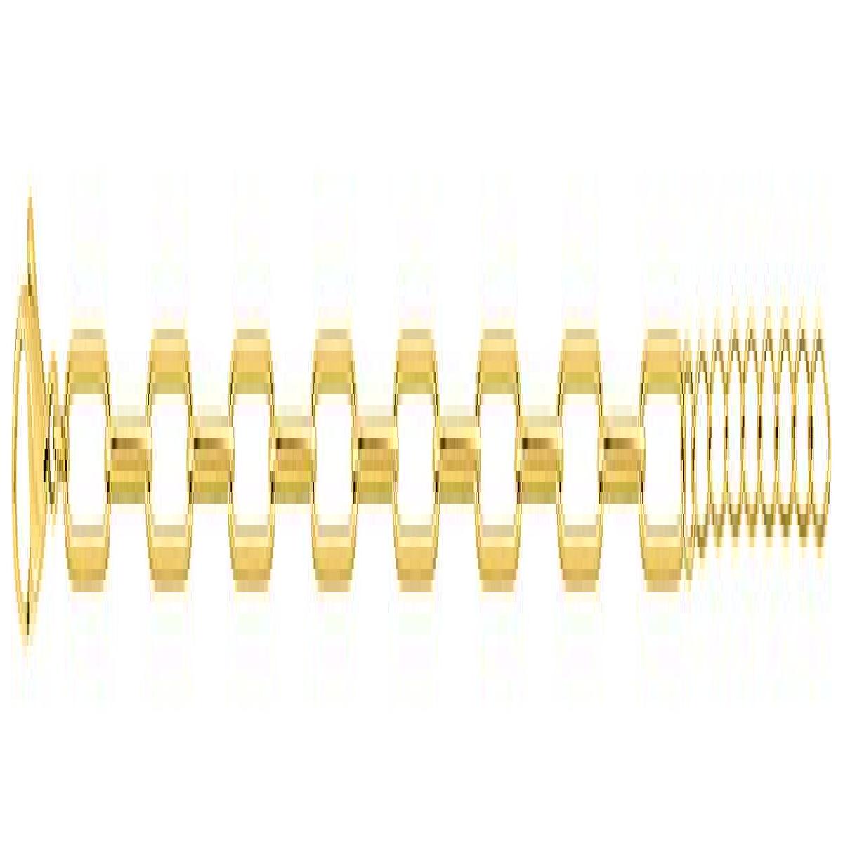 Bracelet Souple Modèle ALOÏZE Classique Maille Barrette Ajustable Longueur Standard – Acier