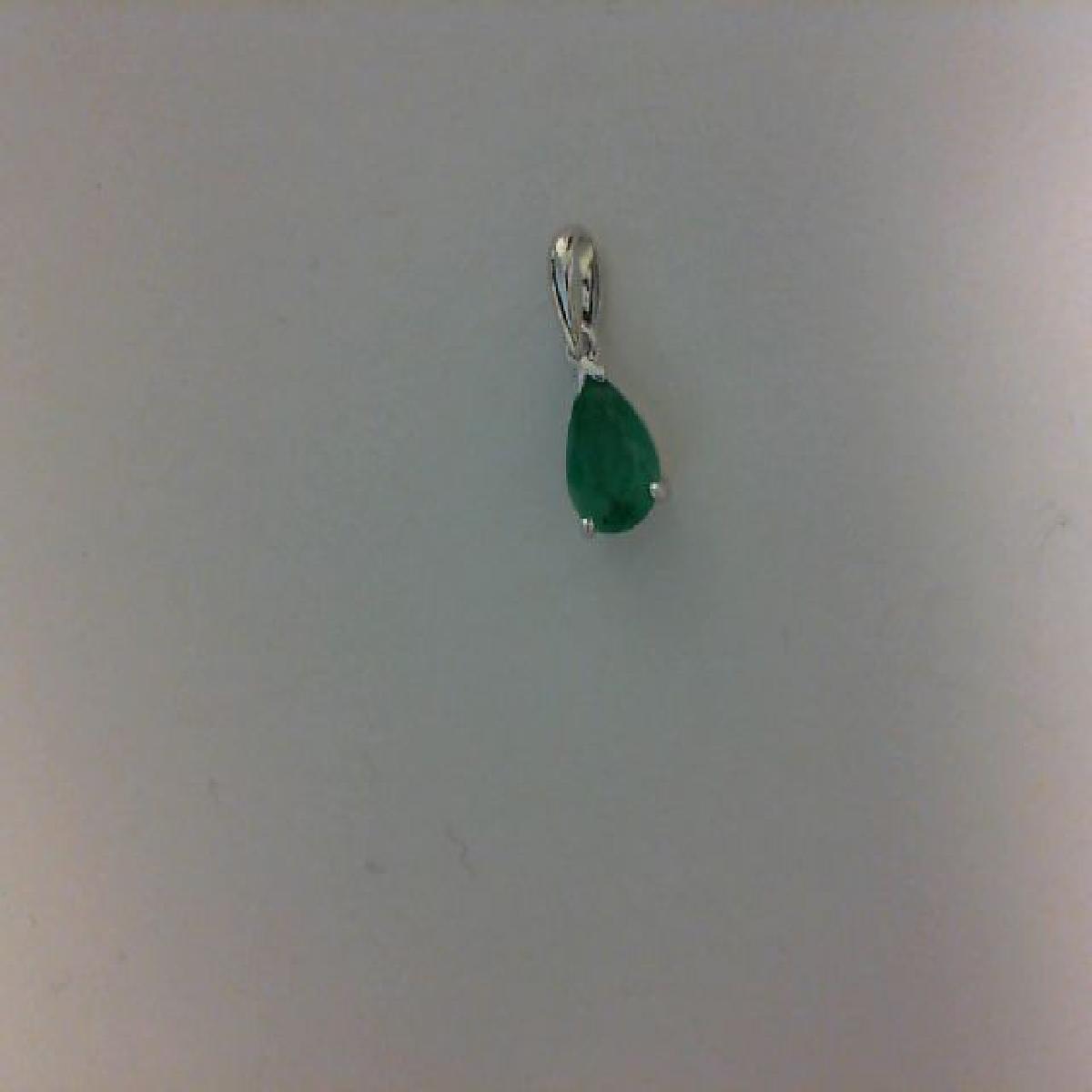 Pendentifs P.COULEUR SOLITAIRE Version Atelier – Or Jaune 18 Carats Émeraude Taillée