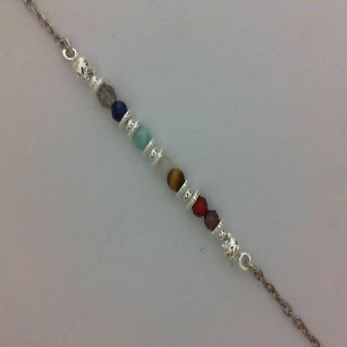 Bracelets Simples P.Couleur Chaîne Fine Et Maille Douce Longue Édition Spécifique - Argent 925