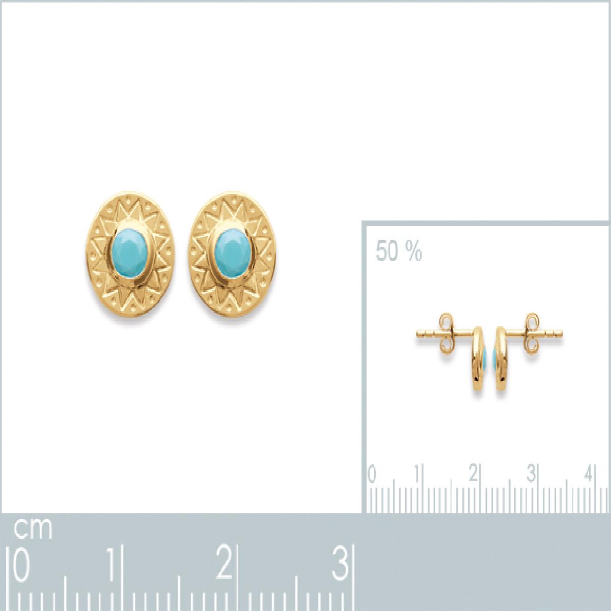 Boucles d'oreilles ALOÏZE Collection Lignes Infinies Couture Fine – Or Jaune 18 Carats