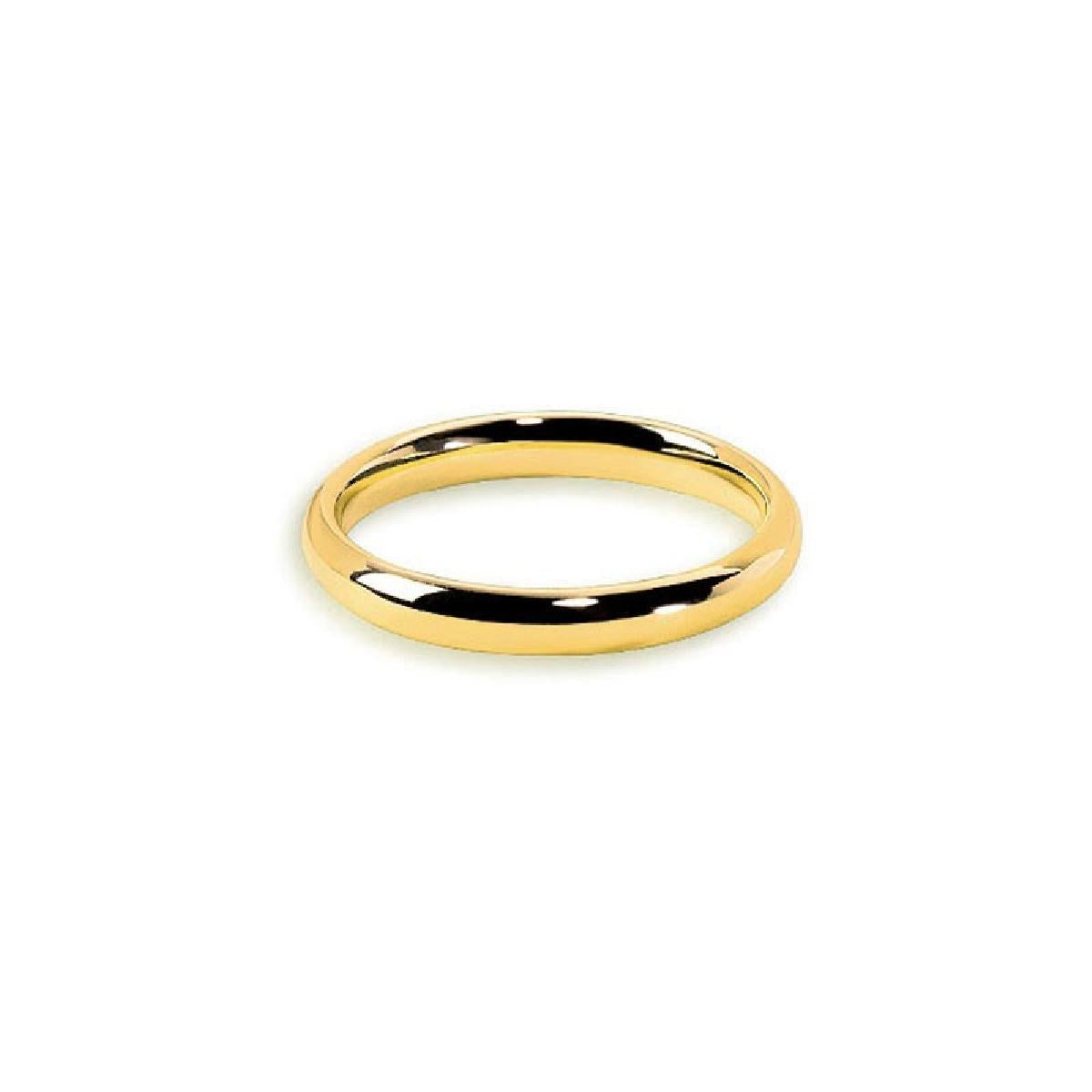 Alliances Lisées Modèle Purline Élégance Gravé Profil Satiné – Or Jaune 18 Carats