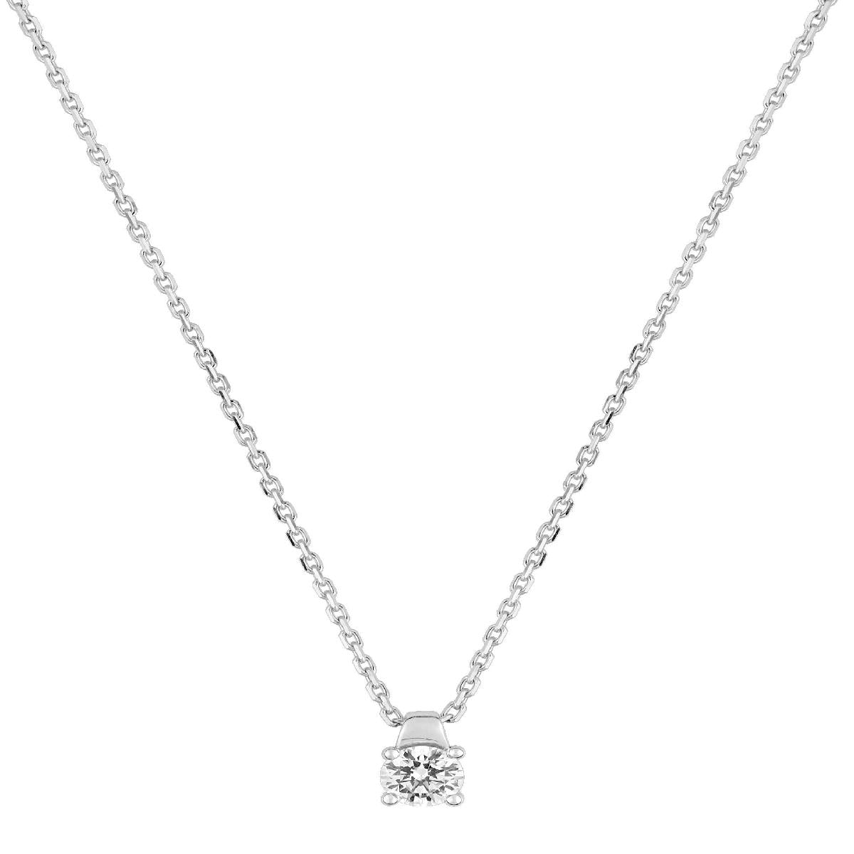 Collier Simple À Chaîne Fine P. Blanches Atelier ALOÏZE Collection – Or 18 Carats