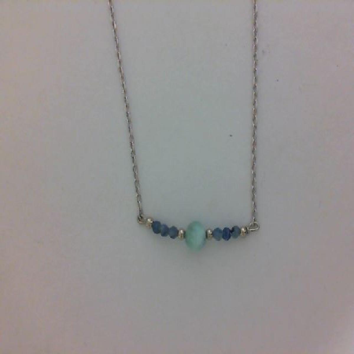 Collier ALOÏZE Couleur Variable, Modèle Long et Fin, Chaîne Légère et Délicate – Argent 925