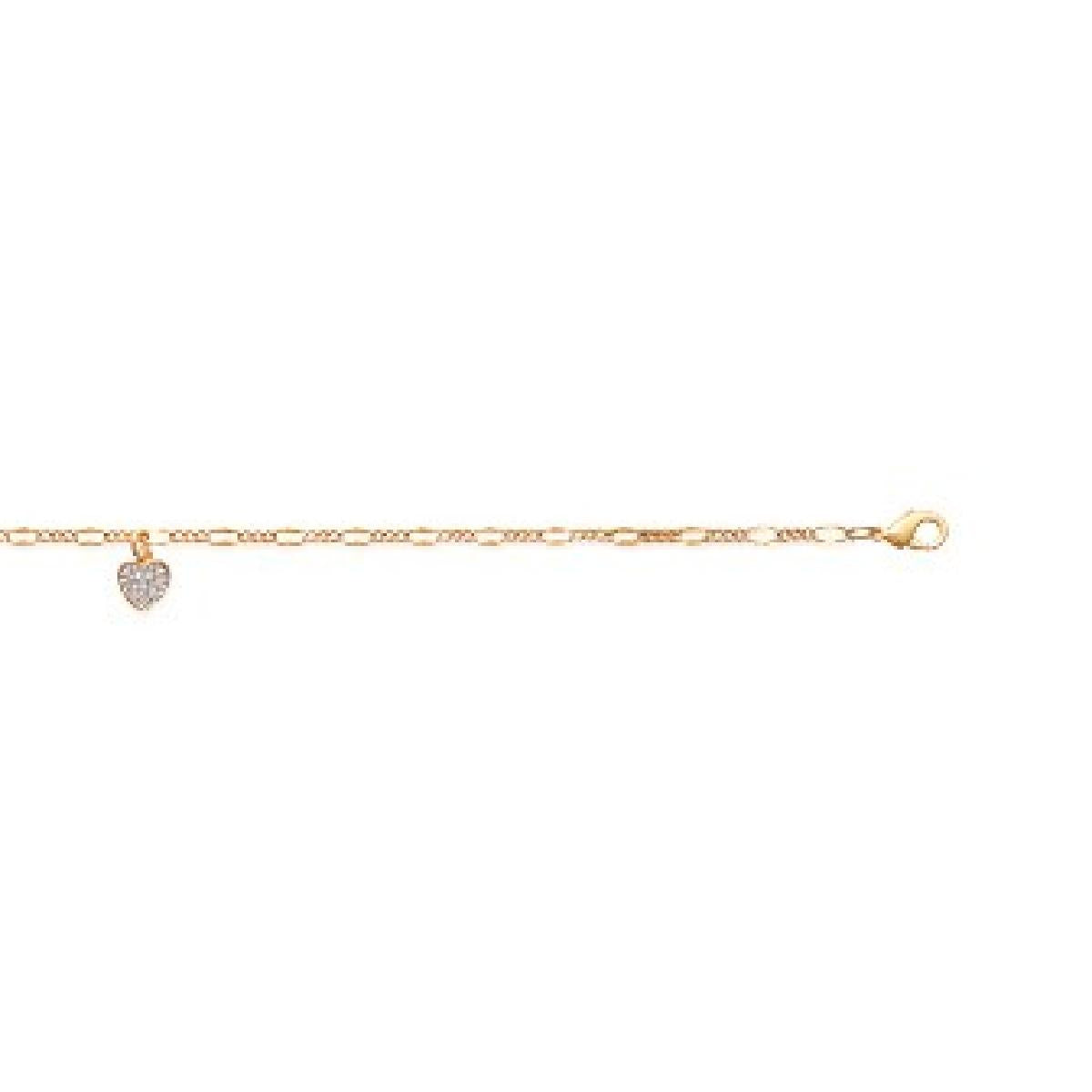 Bracelet Chaîne Maille Serpentine Gravée Motif Rond Central Et Gravure Discrète – Or Jaune 18 Carats