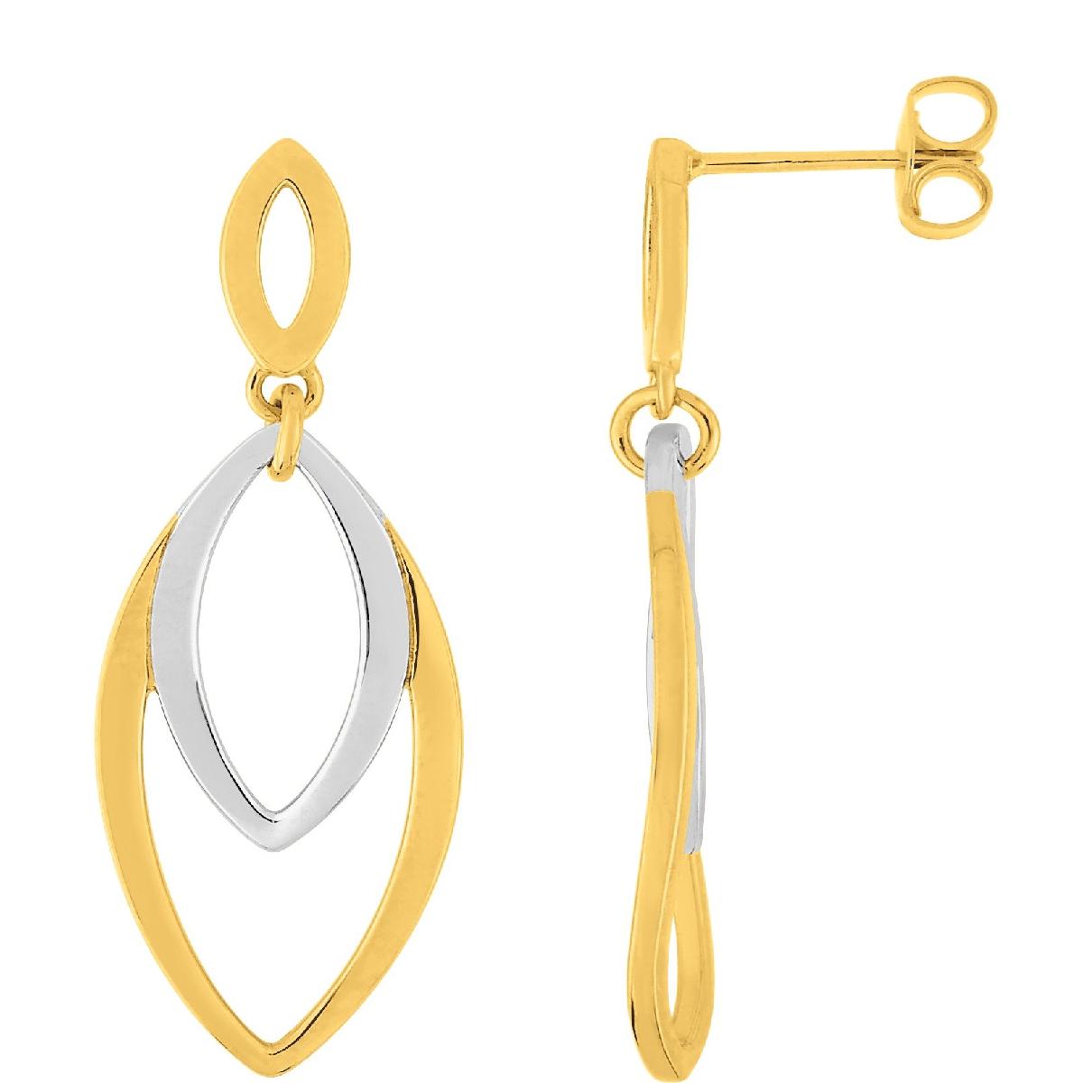Boucles d'oreilles Lyria Ametista Rubis Nacre Perle Jade Citron Or jaune 18 carats