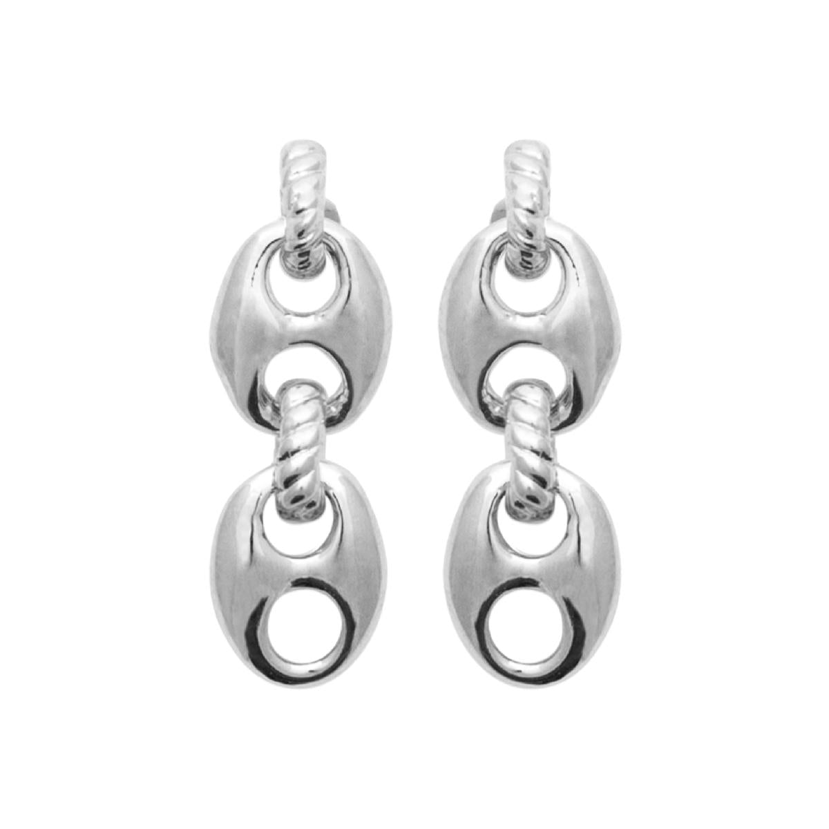 Créole Pampilles Pendantes – Argent 925 Modèle Dormante Design Traditionnel Pièce De Joaillerie