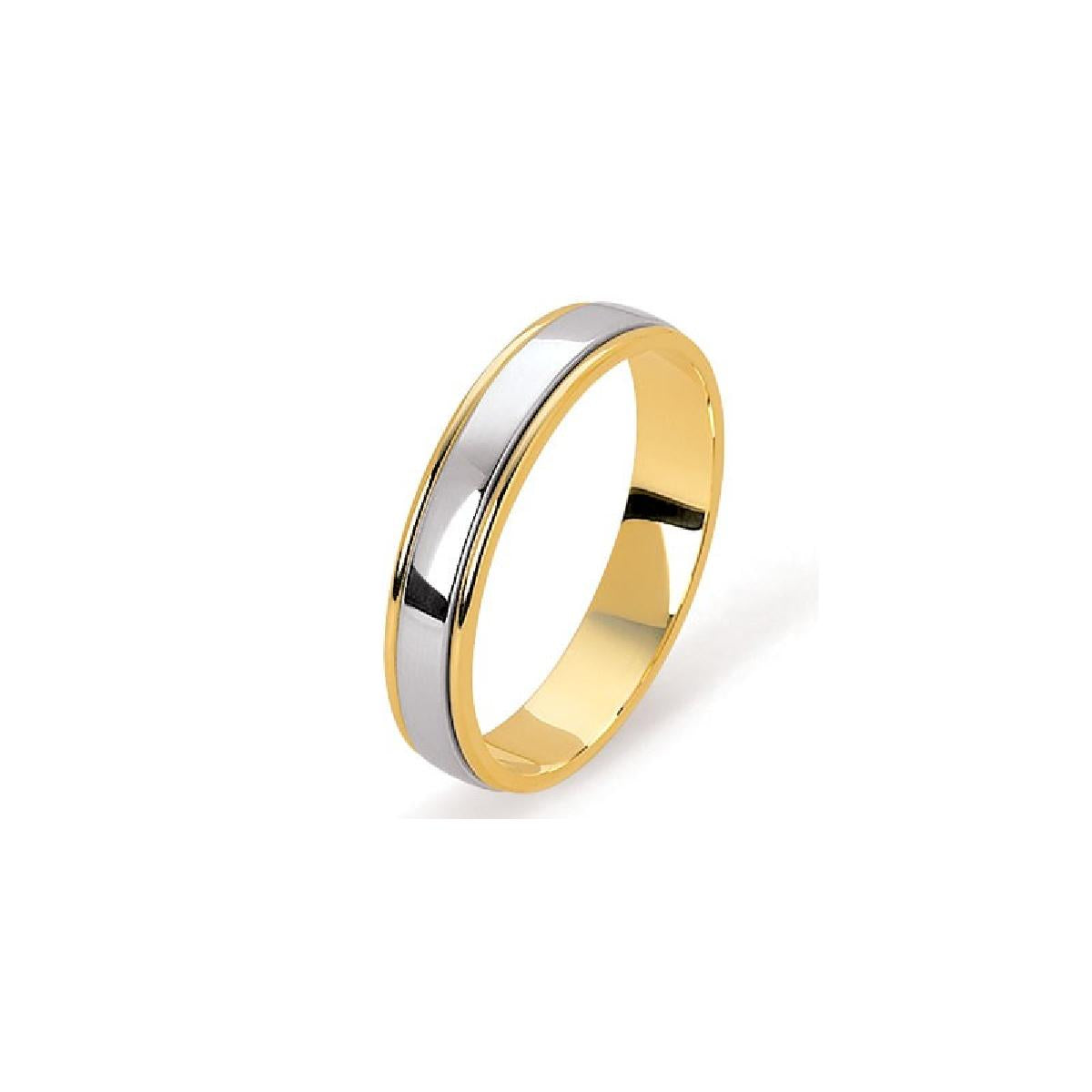 Alliances Lisses AU750 – Or Jaune 18 Carats, Fabrication Française, Tailles Disponibles