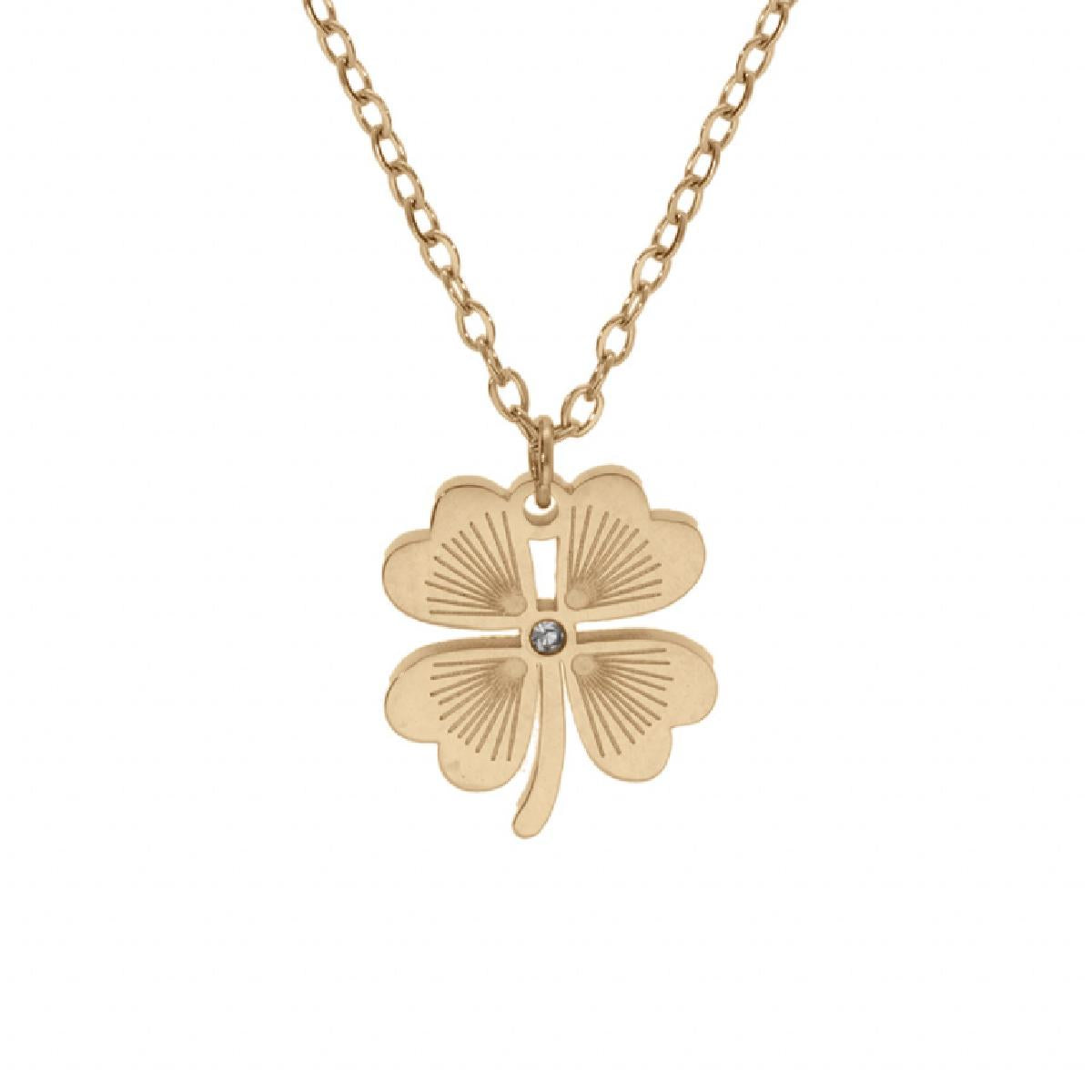Collier Simple P. Blanches Longueur Réglable Satiné Finition Matte – Acier Zirconium