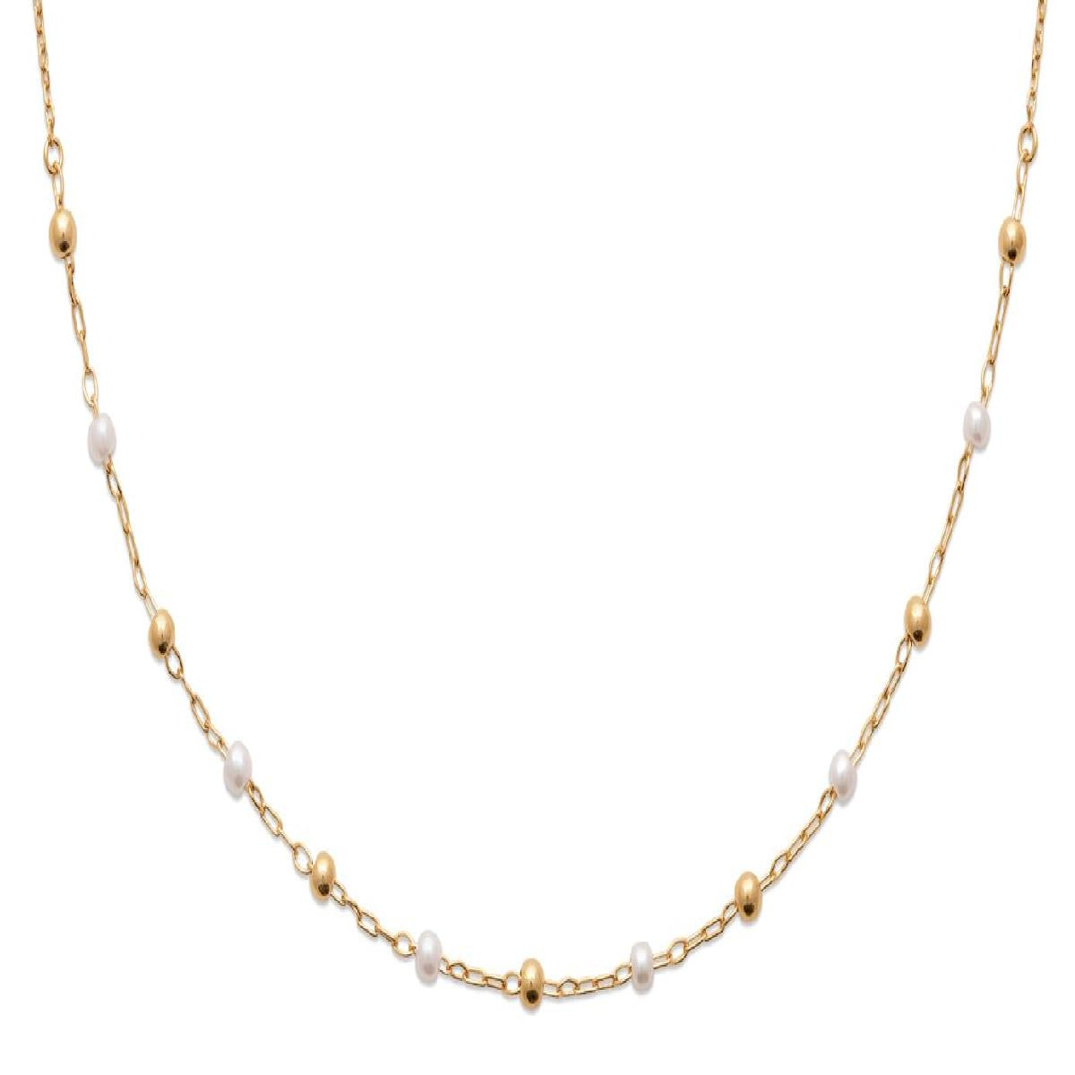 Collier Simple Multimatériau ALOÏZE – Chaîne En Matériaux Variés Longueur Réglable