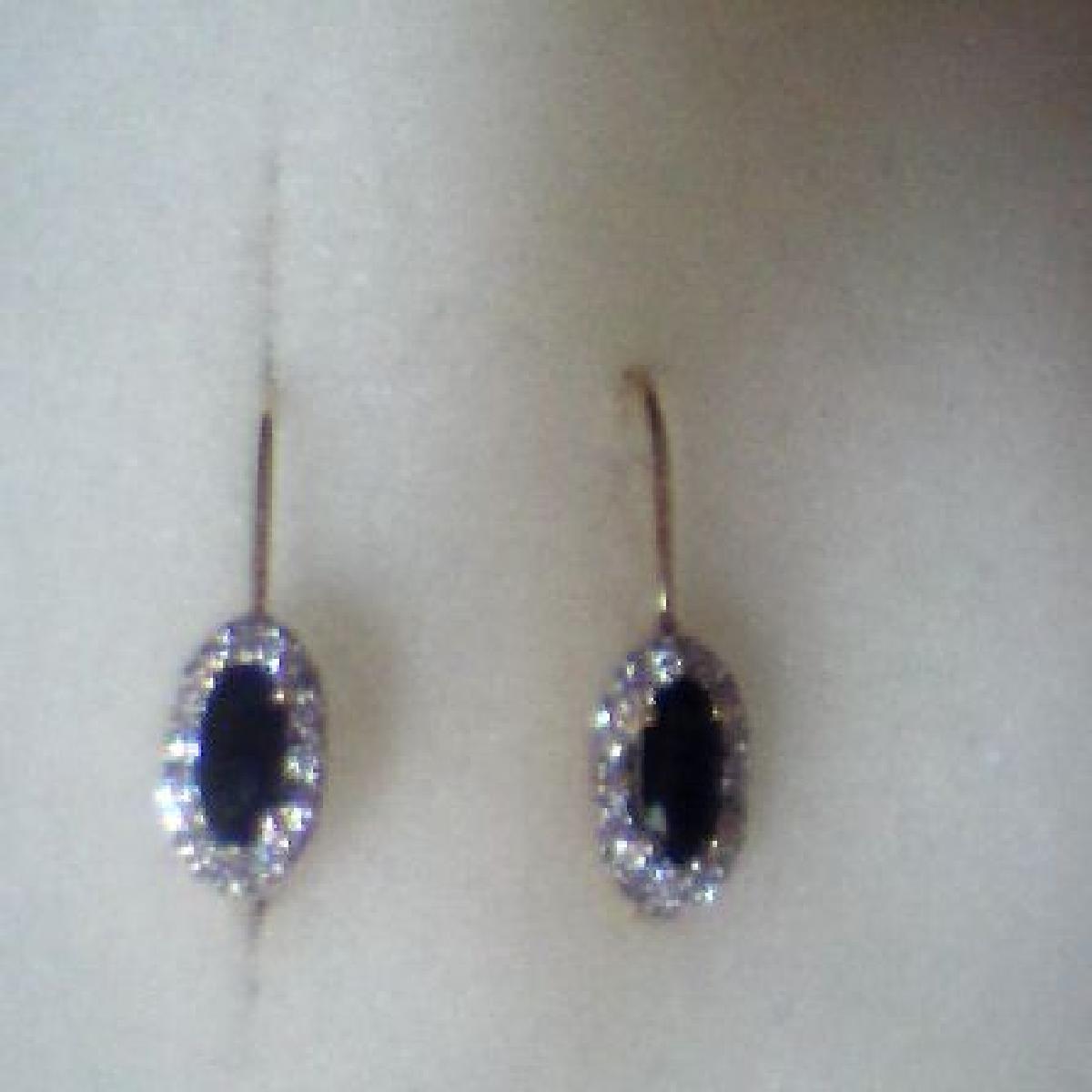 Boucles d'oreilles AU375 – Saphir