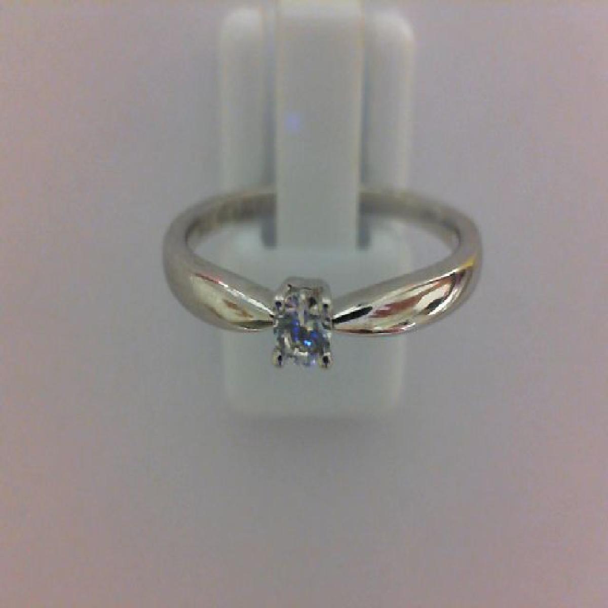 Bague Solitaire Diamant Rond Brillant Or Jaune 18 Carats Serti Griffes Classiques