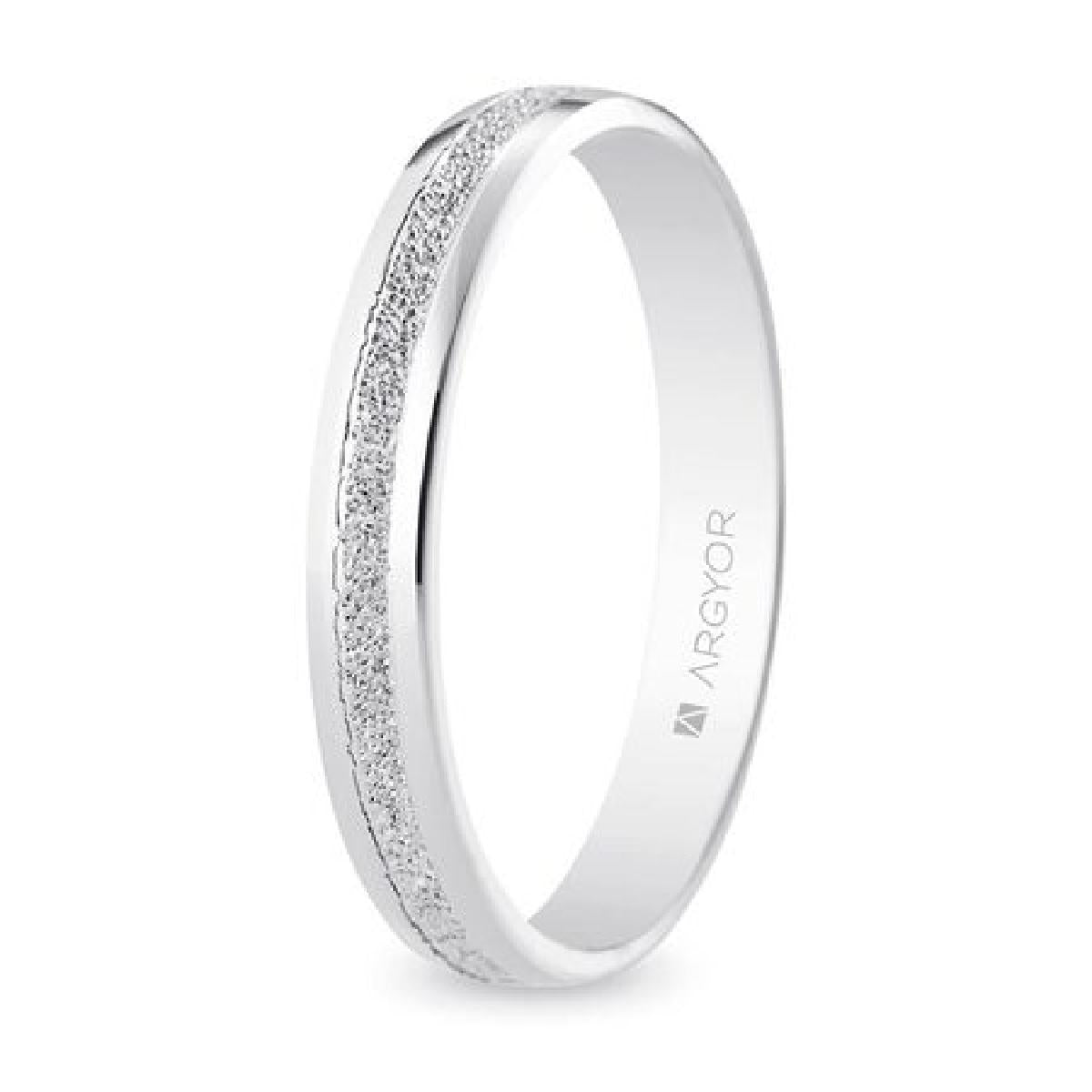 Alliances à motifs gravés et finement ouvragées destinées au mariage AU750 – Or 18 carats
