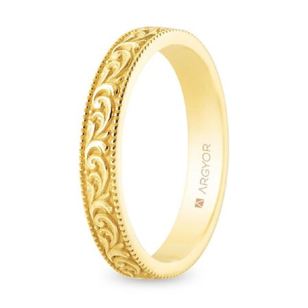 Alliances À Motifs ALOÏZE – Or 18 Carats – Collection Joaillerie Française Traditionnelle