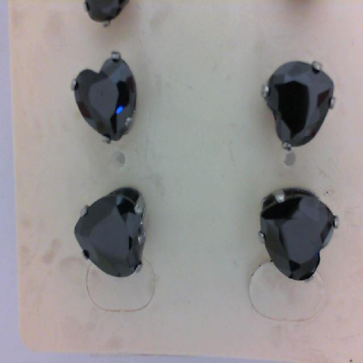 Boutons Pierres de Couleur Variées et Facettées Motifs Classiques Inspirés de la Joaillerie Européenne – Acier Inoxydable