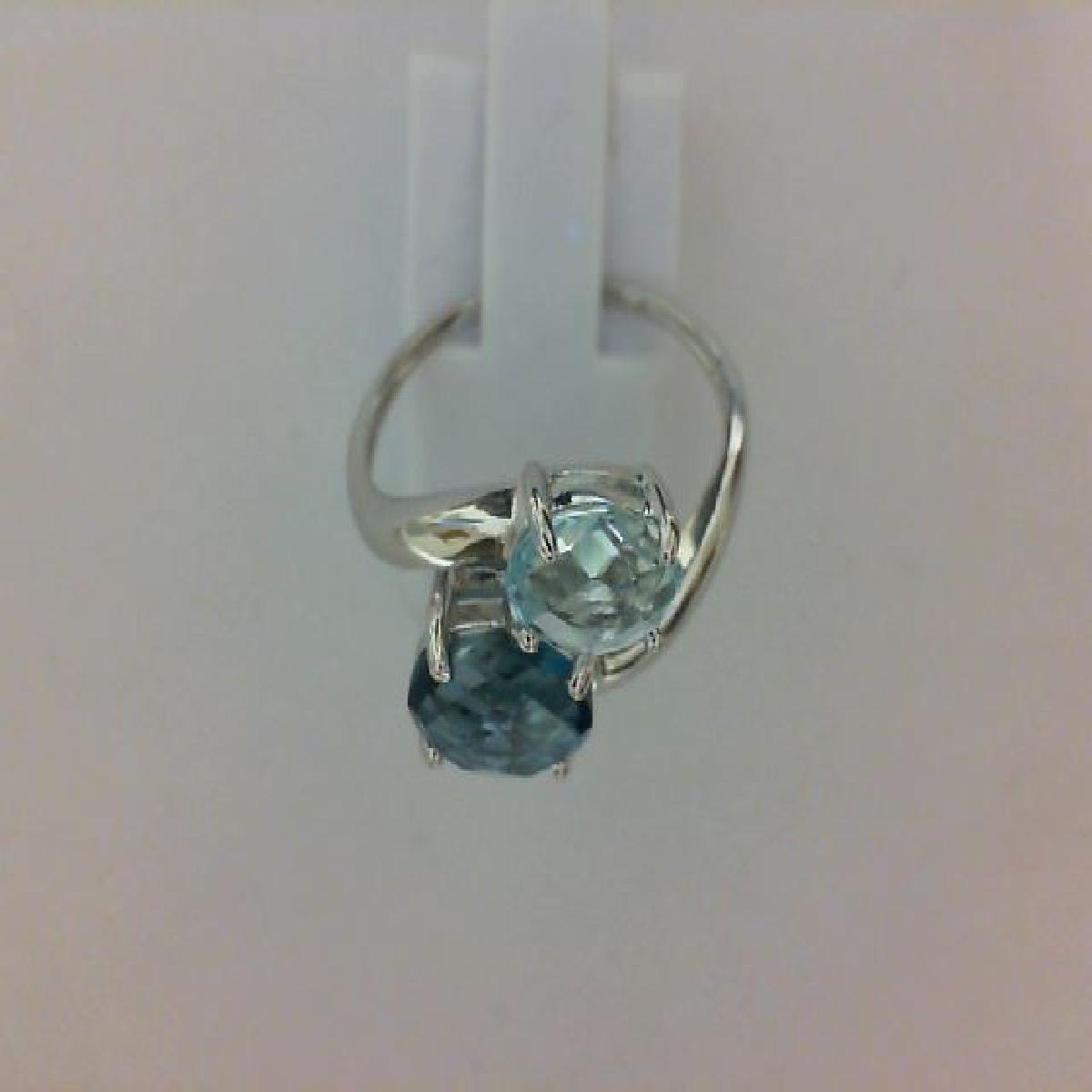 Chevalière Ovale Héraldique Compositions de Pierres Bleues Topaze Bleue – Or 18 Carats