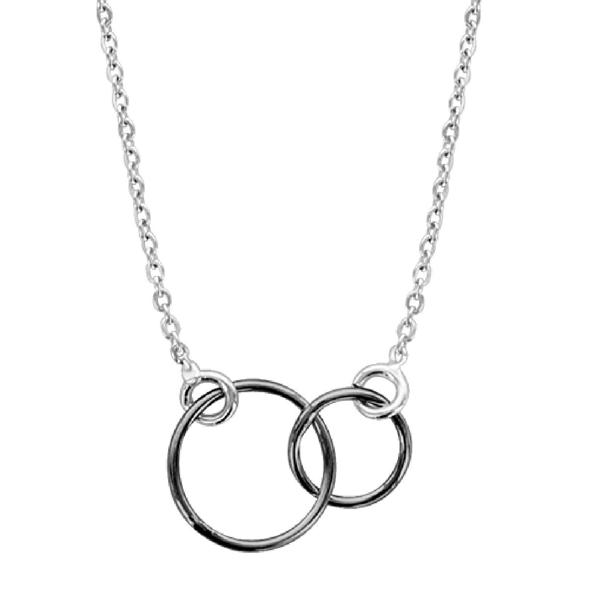 Collier Pendentif Long en Chaîne Fine et Légère pour Utilisation Quotidienne AG925 Argent 925