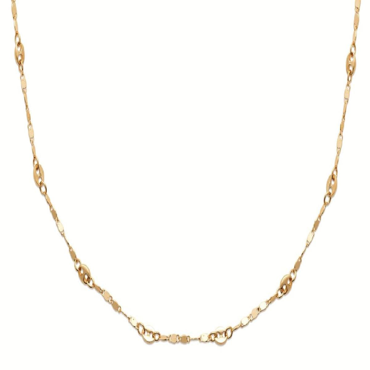 Collier Simple Modèle Filigrane Croix Minimaliste Gravure Fine Gravée ALOÏZE – Or 18 Carats