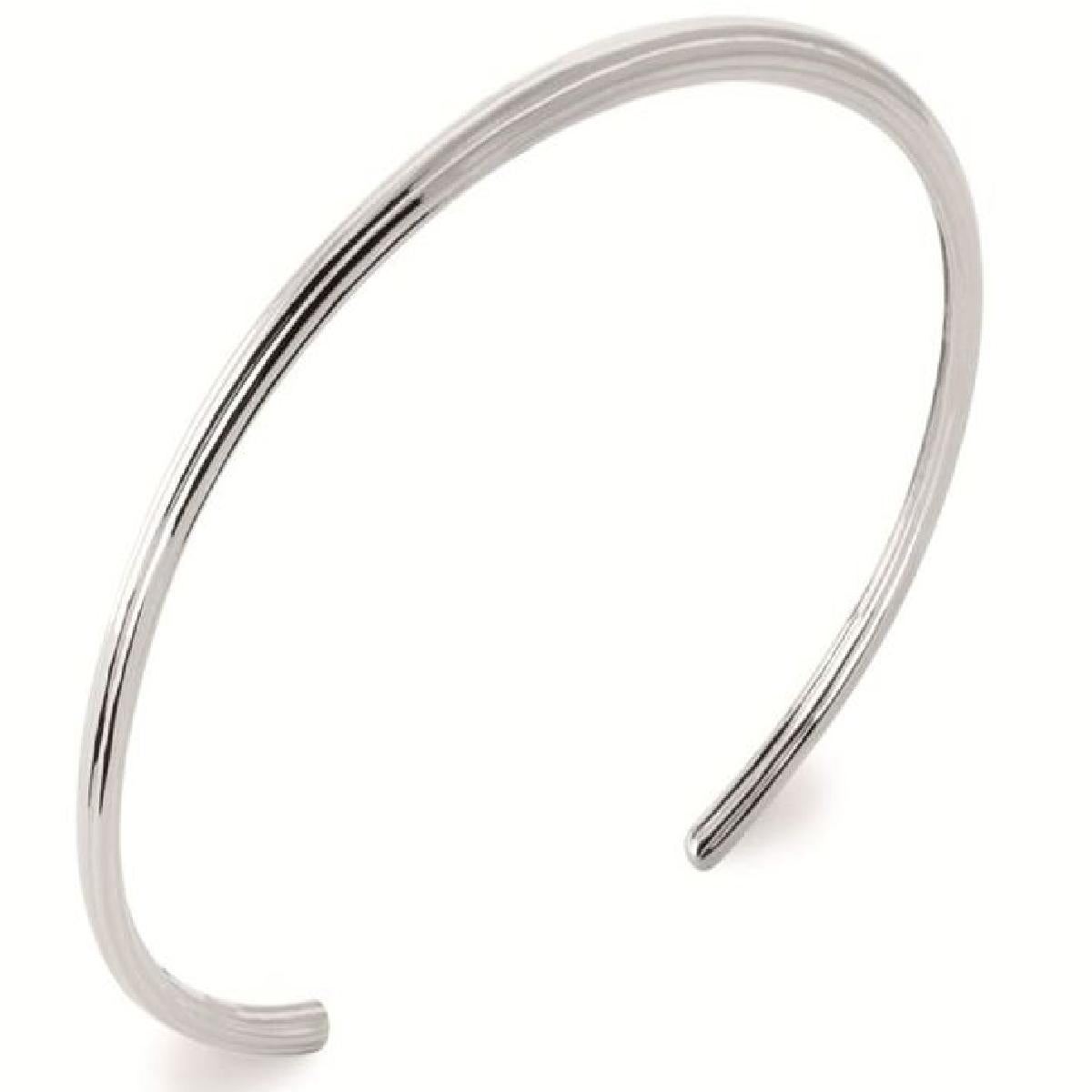 Bracelet Rigide AG925 – Argent 925, Bijou Discret Et Intemporel Pour Poignet Féminin Quotidien