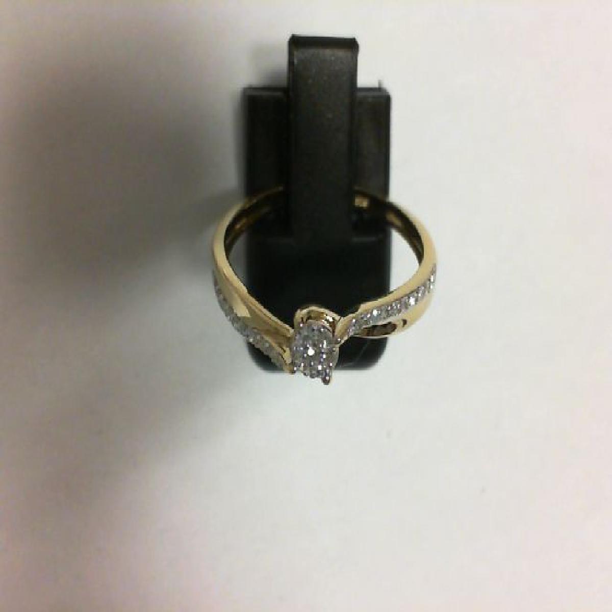 Bagues AU375 – Or 9 Carats Diamant Taille Brillant Sertissage Traditionnel Finition Poli