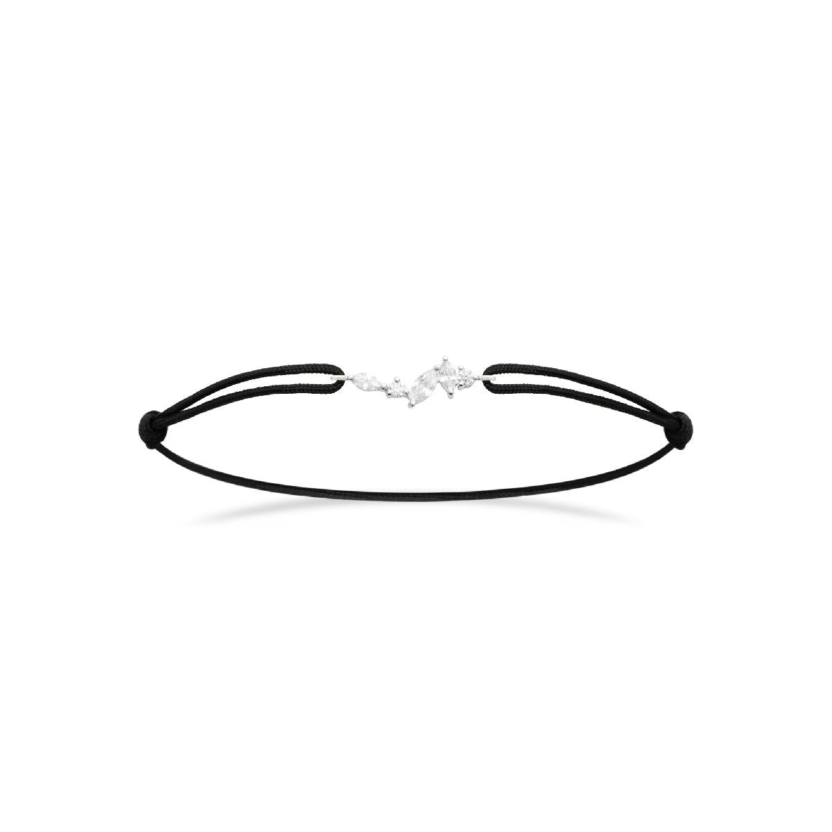 Bracelet Simple Divers Maillons Droit et Fin Torsadés – Argent 925 Zirconium Pur