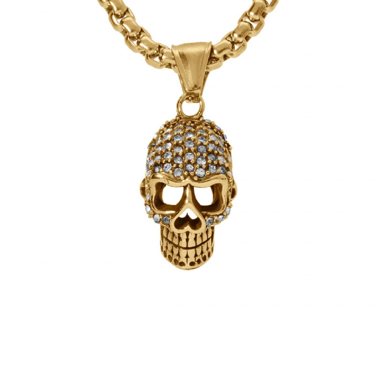 Collier Simple Plaqué Blanc – Acier Inoxydable Chaîne Fine Longueur Réglable Standard