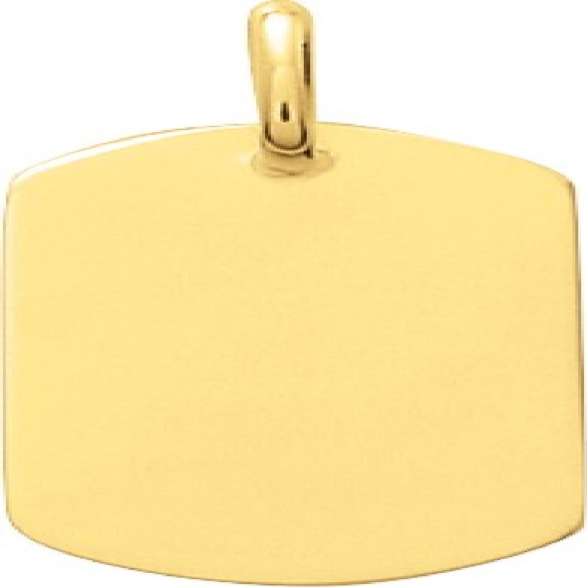 Pendentifs Modèle ALOÏZE Motif Croix Anglaise Gravée sur Plaque Or Jaune 18 carats