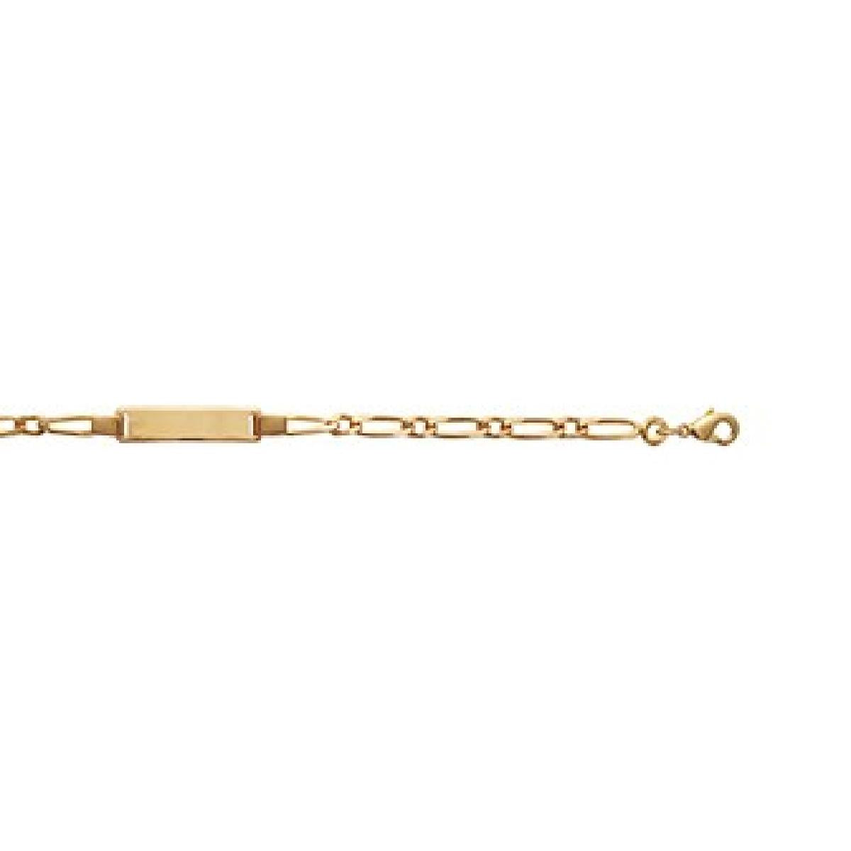 Bracelet Gourmette Maille Serpentine Torsadée Finition Satinée – Or Jaune 18 Carats
