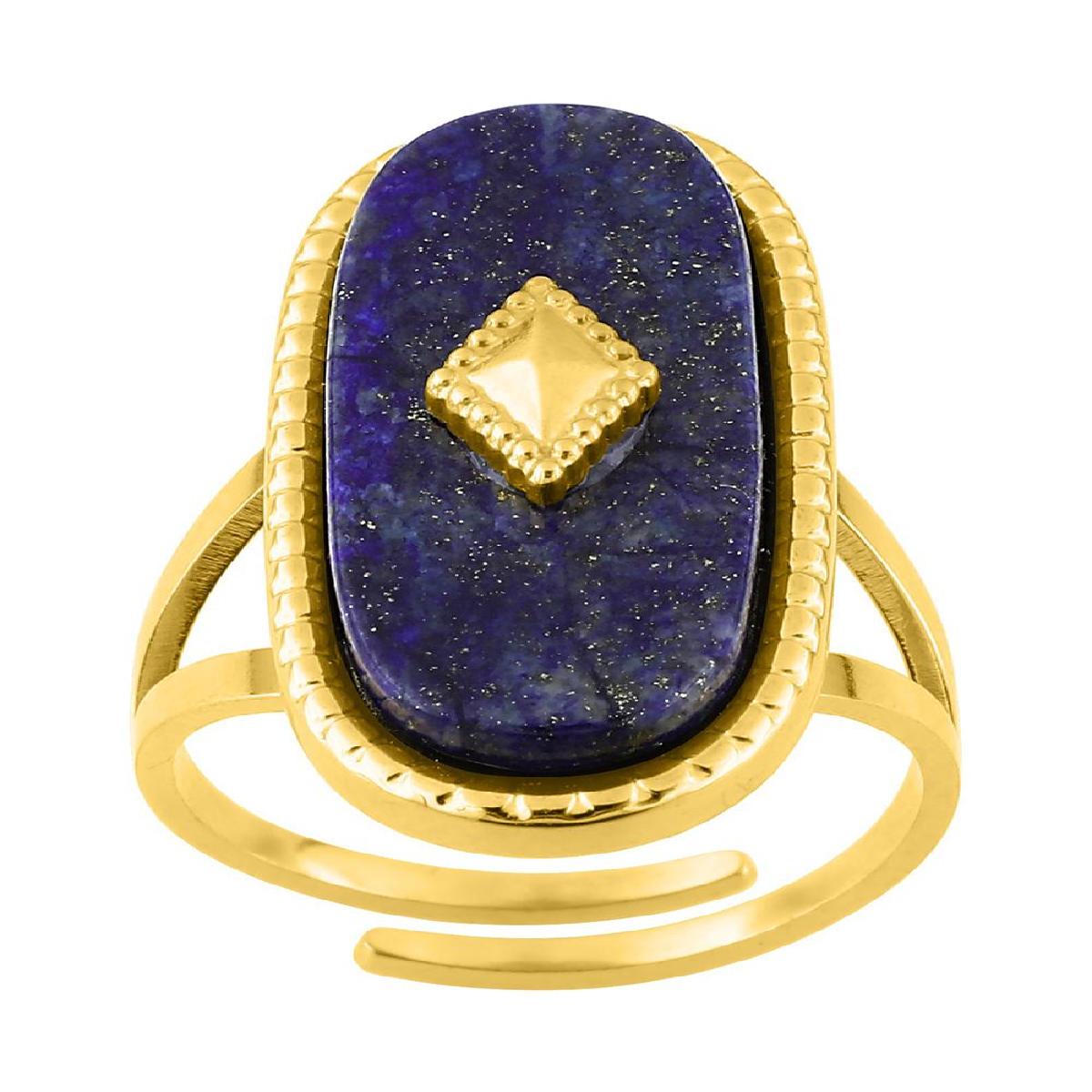 Solitaires Pierre de Couleur Rond Taillé Facette Sculptée Gravée Détails Subtils – Acier