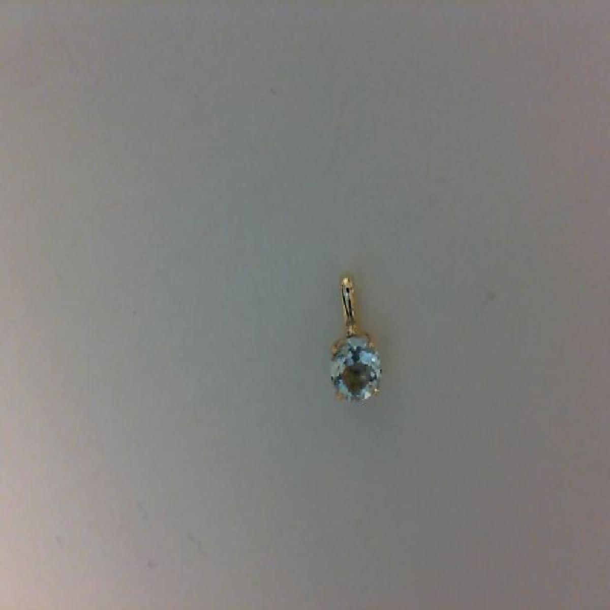 Pendentifs P.Couleur Solitaire Aigue Marine Tailles Différentes Gravés – Or 18 Carats