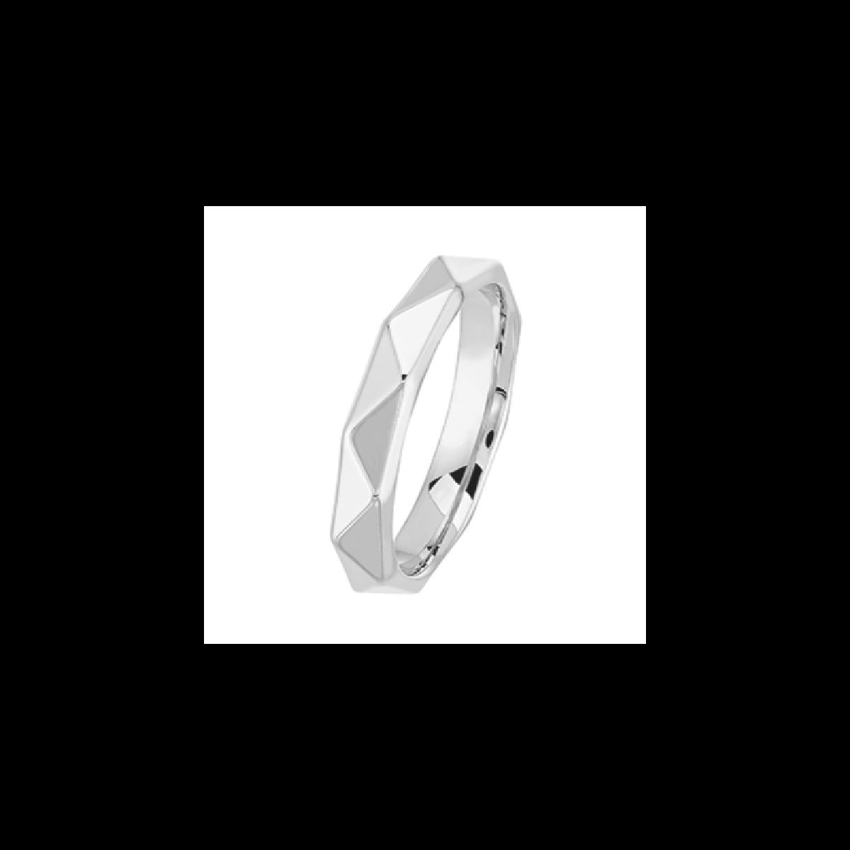 Alliances À Motifs Modèle Gravé À Double Fils Cœurs Étoiles Et Spirales Modernes – Or Jaune 18 Carats