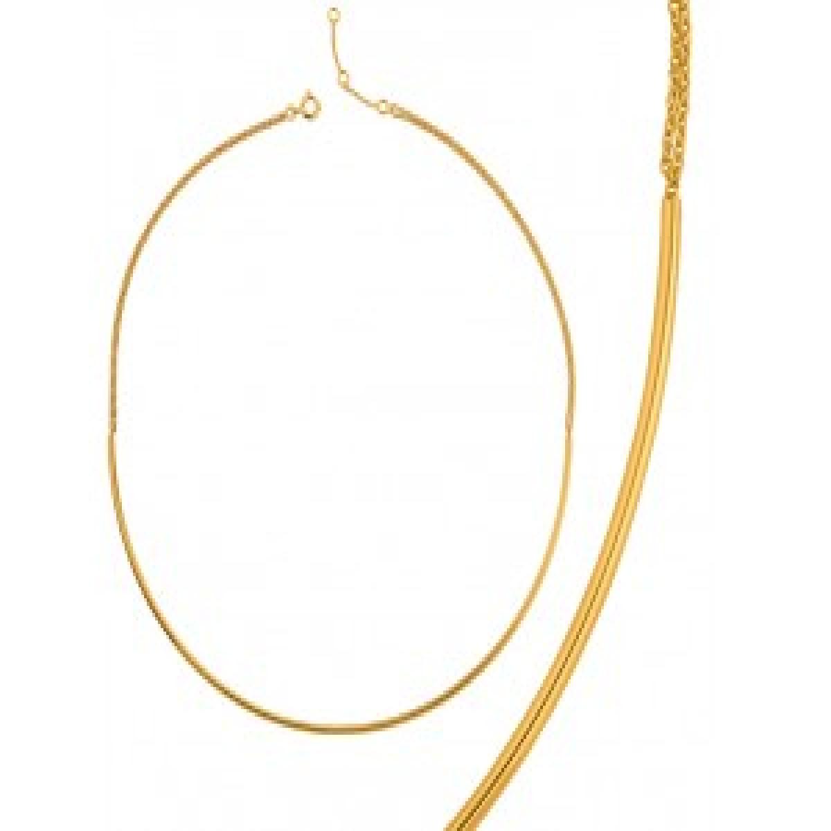 Collier Pendentif Cœur Gravé Motif Floral Avec Maille Fine Et Fermoir Liseré – Or Jaune 18 Carats