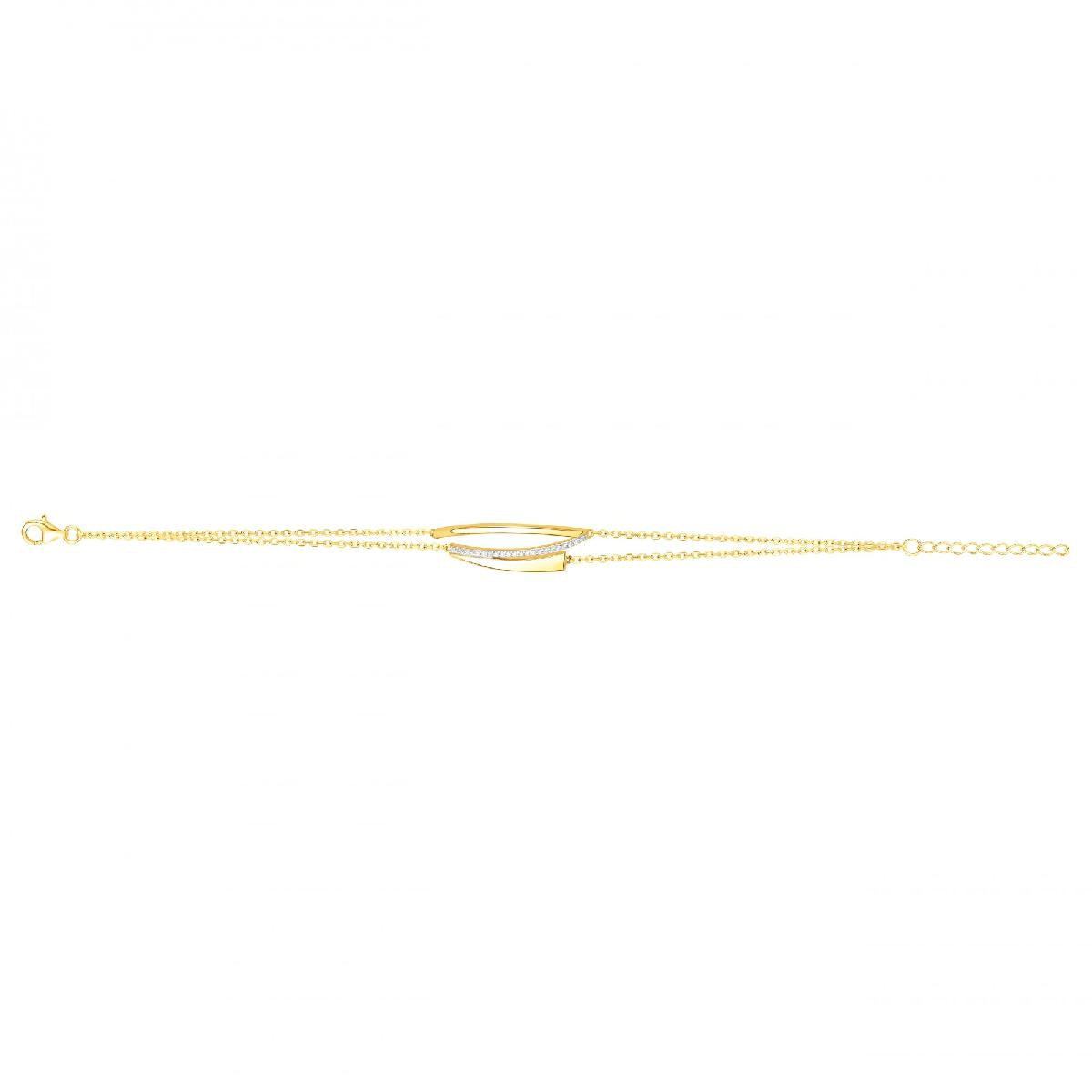Bracelet Chaîne Modèle Classique Édition Artisanale Gravures Incrustées – Zirconium
