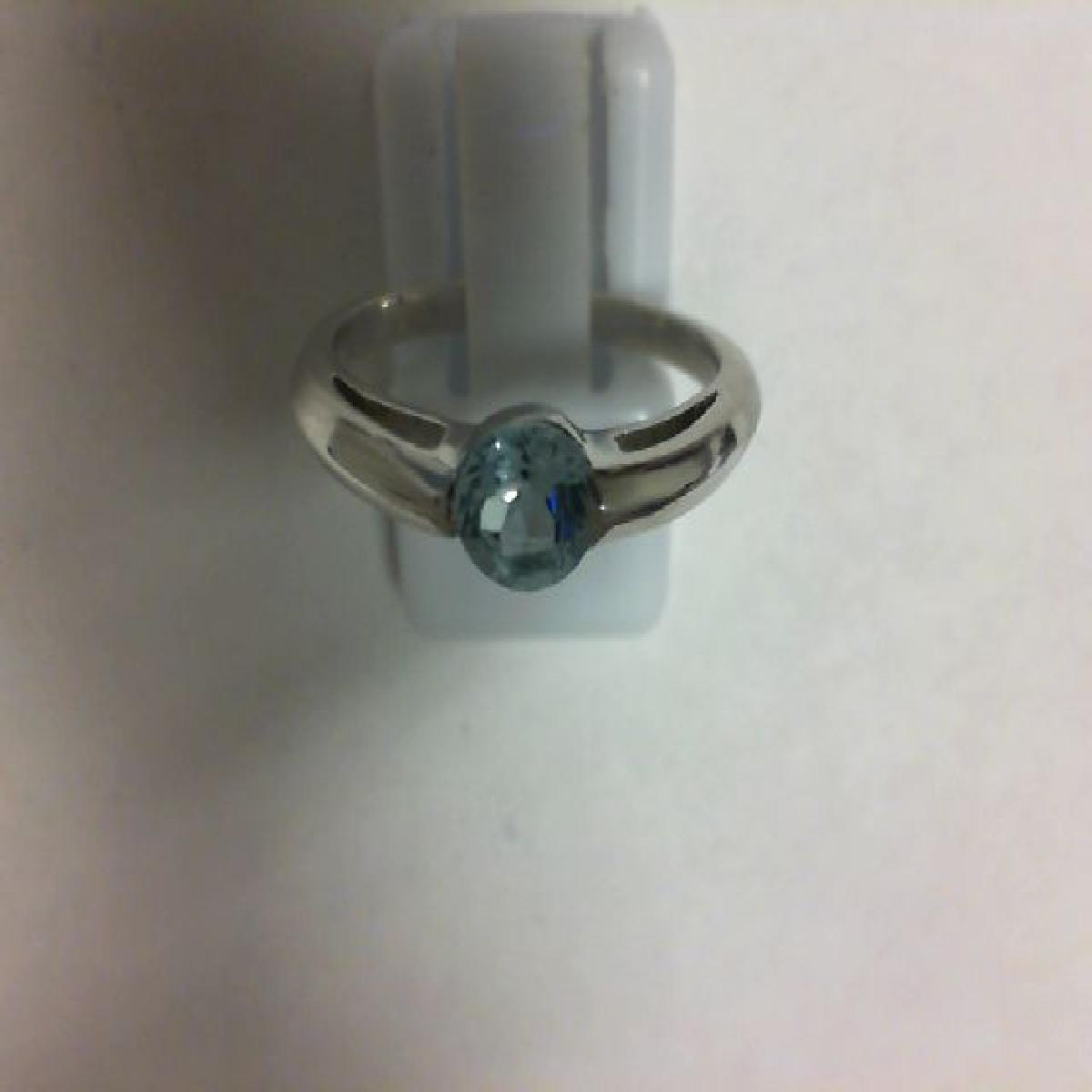 Bague AG925 Argent Topaze Bleue