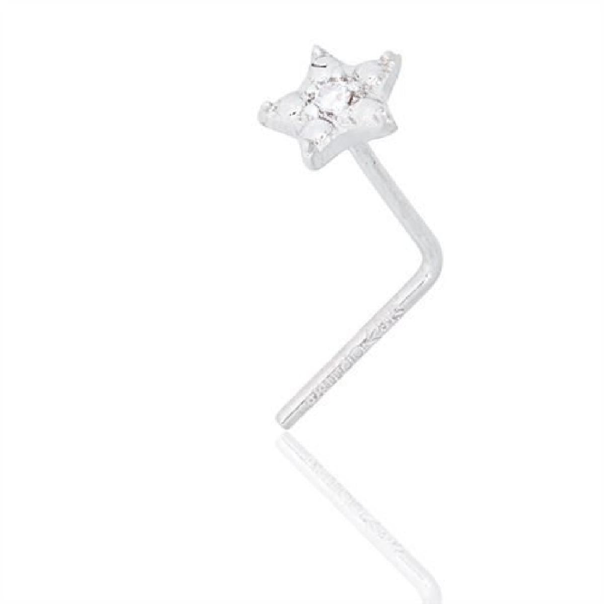 Piercing Diamant Taille Brillant, Solitaire 0,30 Ct Facetté Rond – Or Jaune 18 Carats