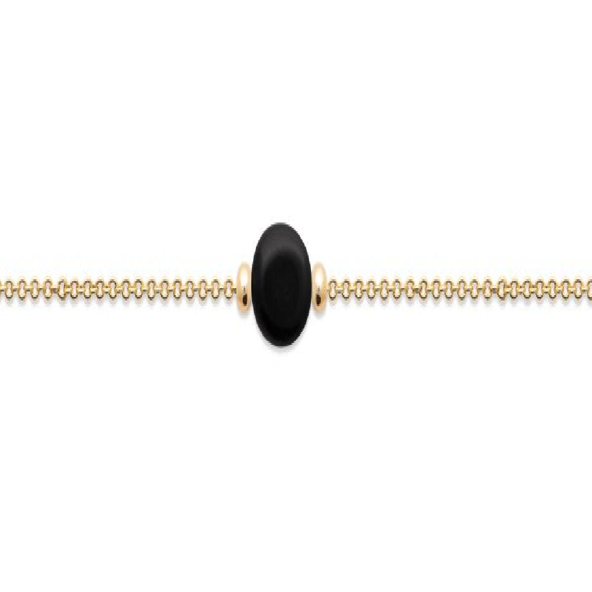 Bracelet Simple À Pierres Couleur Et Fermoir Magnétique Réglable Agathe - Argent 925