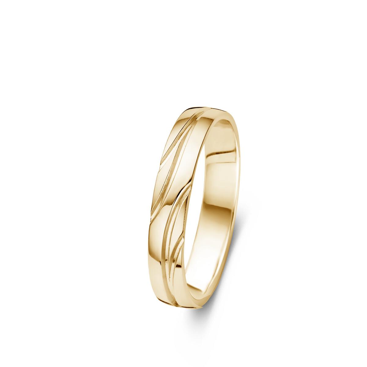 Alliances à Motifs – Or 18 carats