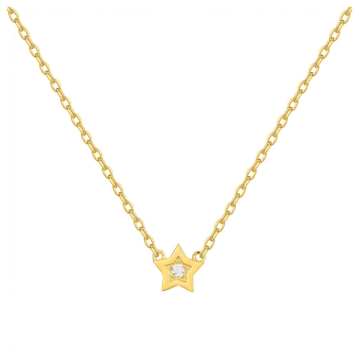 Collier Simple P. Blanches Version Longue Avec Fermoir Magnétique Chaîne Fine 42 cm – Zirconium