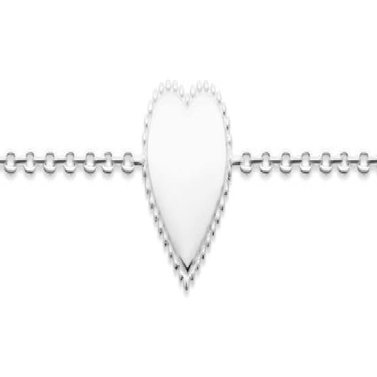Bracelet Simple en Maille Forçat AG925 Long, Maille Régulière et Finition Soignée – Argent 925