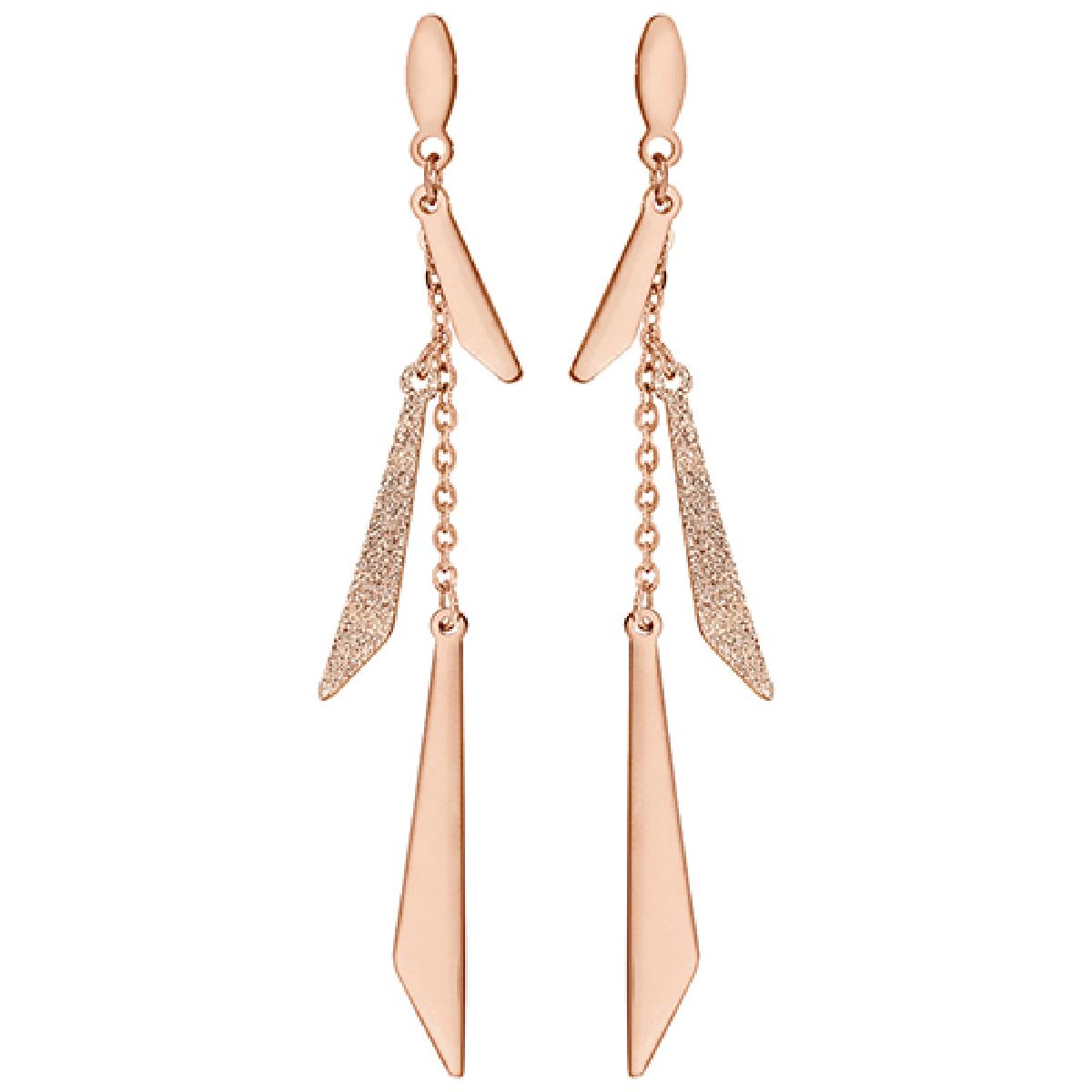 Boucles D'Oreilles Modèle ALOÏZE Millefiori Édition Graphique Contemporaine Acier Inoxydable