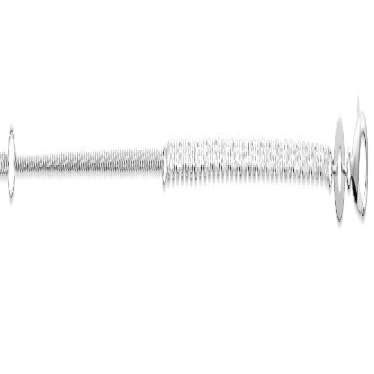 Bracelet souple en maille fine pour poignet P. Blanches – Argent 925 et Zirconium