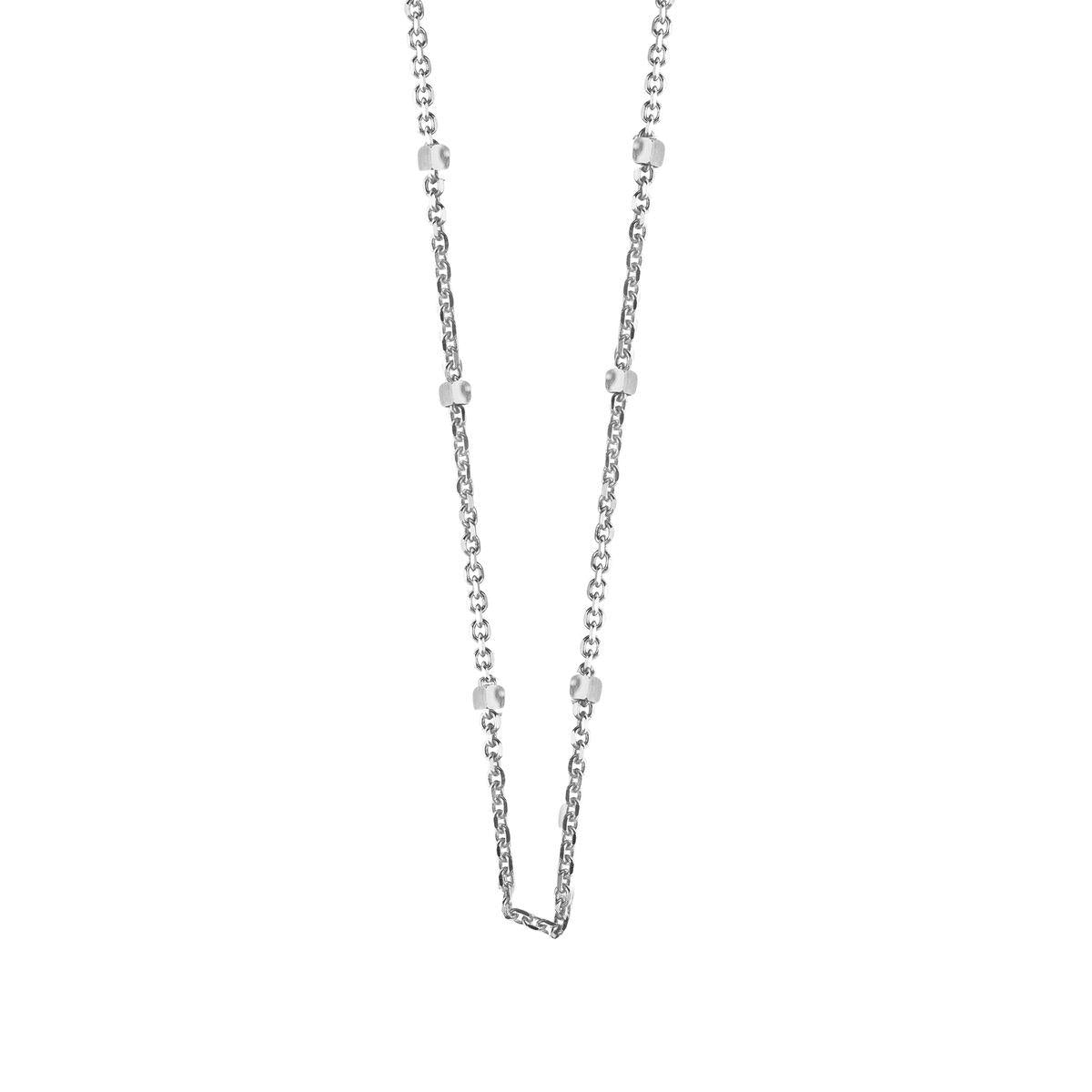 Collier Simple Tout Or Collection Tracé Linéaire Épuré Et Compact Minimaliste – AU750