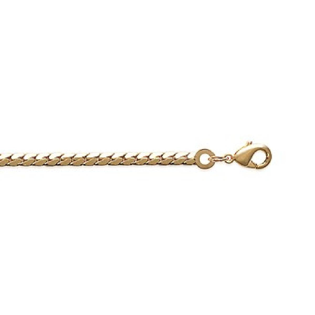 Collier Aloïze Modèle Serpentine Double Maille Édition Collection – Or Jaune 18 Carats