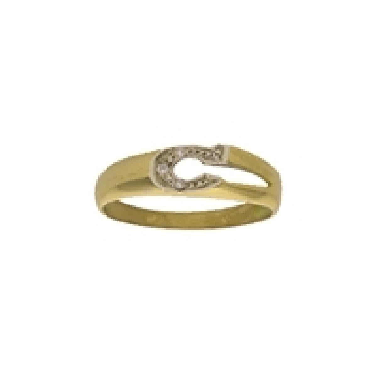 Chevalière ovale héraldique d'un monogramme et motifs filigranes AU750 Or 18 carats
