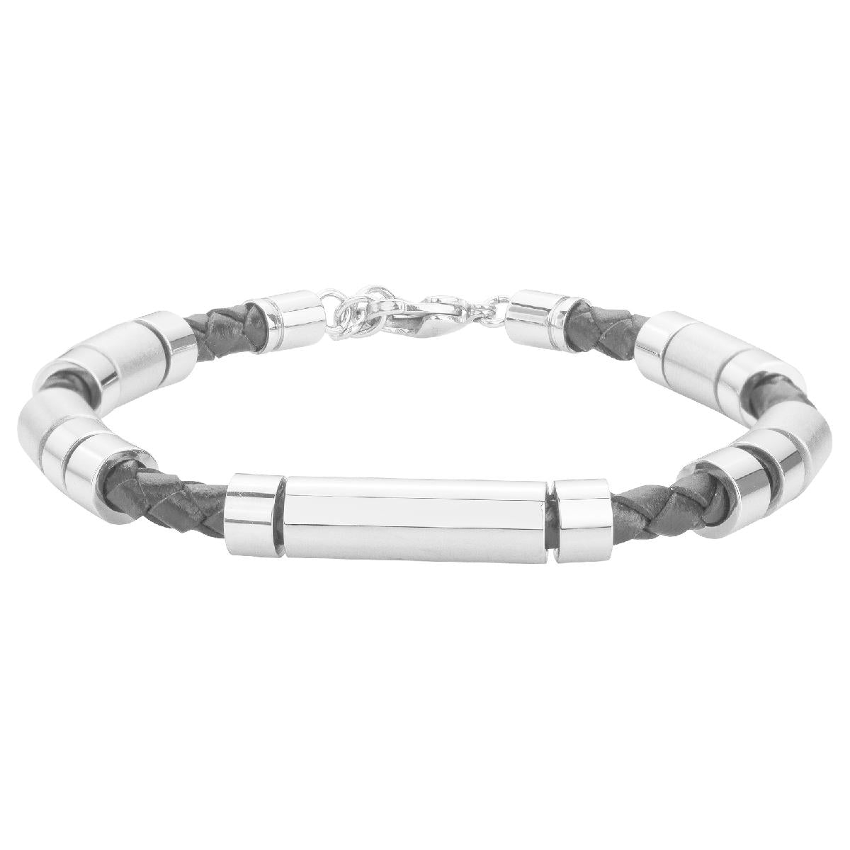 Bracelet Simple – Modèle Classique Ajustable En Maille Fine Tressée – Acier Inoxydable