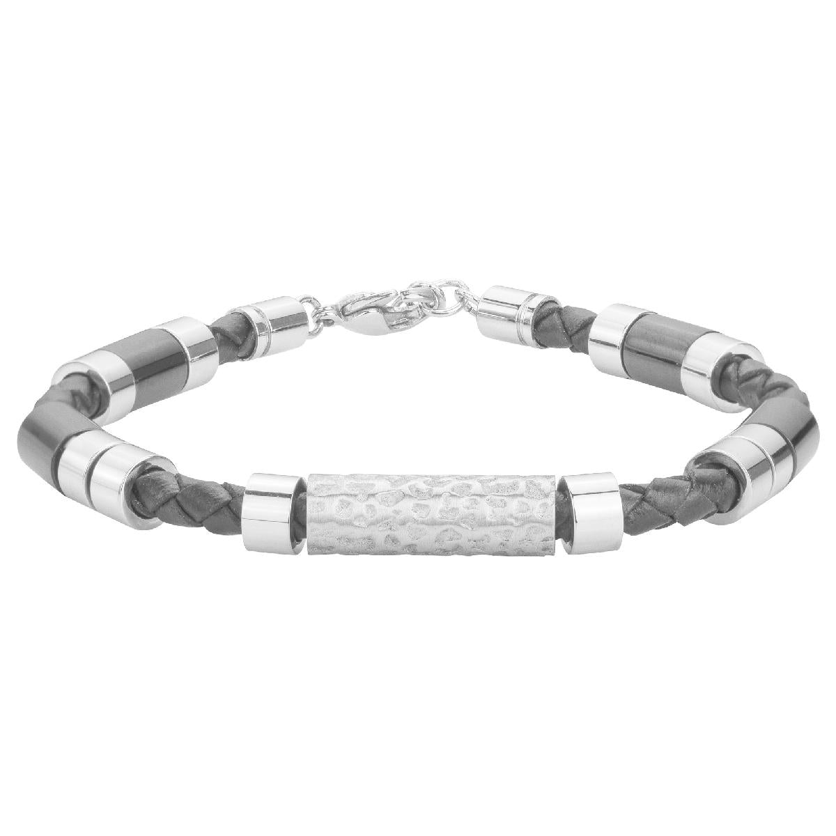 Bracelet Simple ALOÏZE Collection Nuit Version N12 Série 04 Conception Ligne Droite – Acier