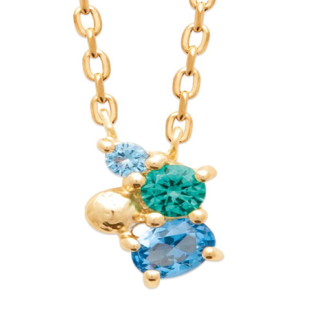 Colliers Simples P Couleur Multicolore Longueur Réglable Design Moderne – Zirconium