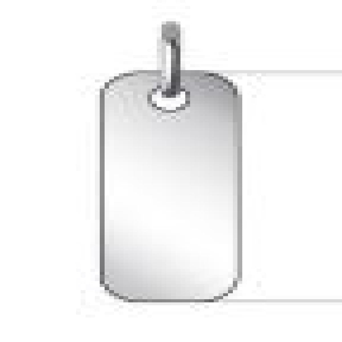 Pendentifs AG925 Argent Rhodié Bélière Mobile Ovale Dimensions 20x7 mm Poids 0,85 g