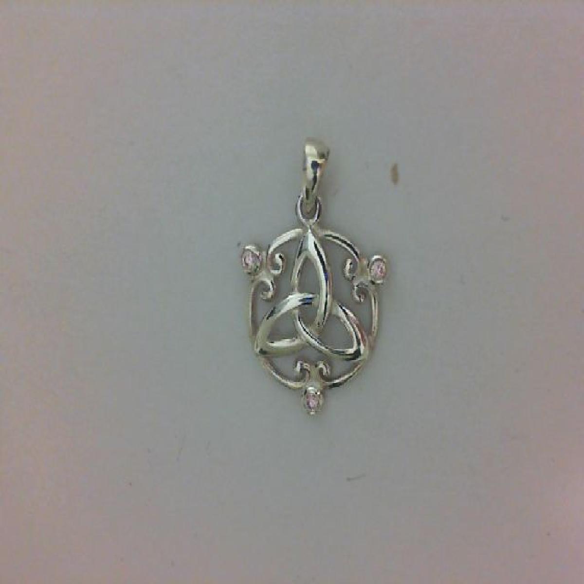 Pendentifs P Couleur Composite Argent 925 et Zirconium Serties de Pierres Taillées